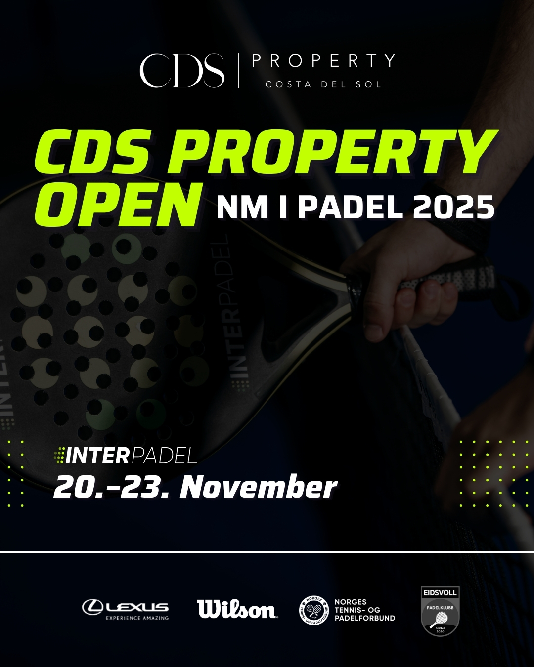 CDS Property Open NM i Padel 2025 – årets store padelfest i Eidsvoll