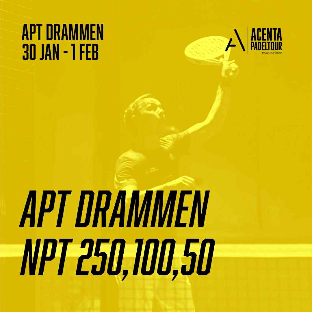 Acenta Padel Tour @Drammen og @Ski - NPT250/100/50