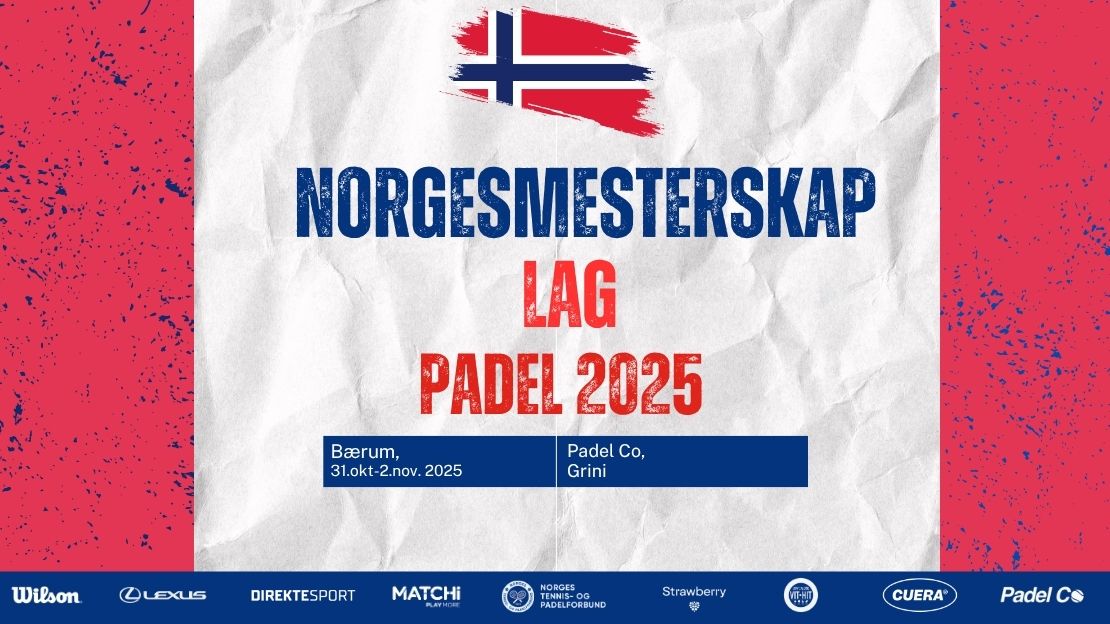 Nå er trekningen klar til ett av årets store høydepunkt – NM Lag I padel - sluttspill!