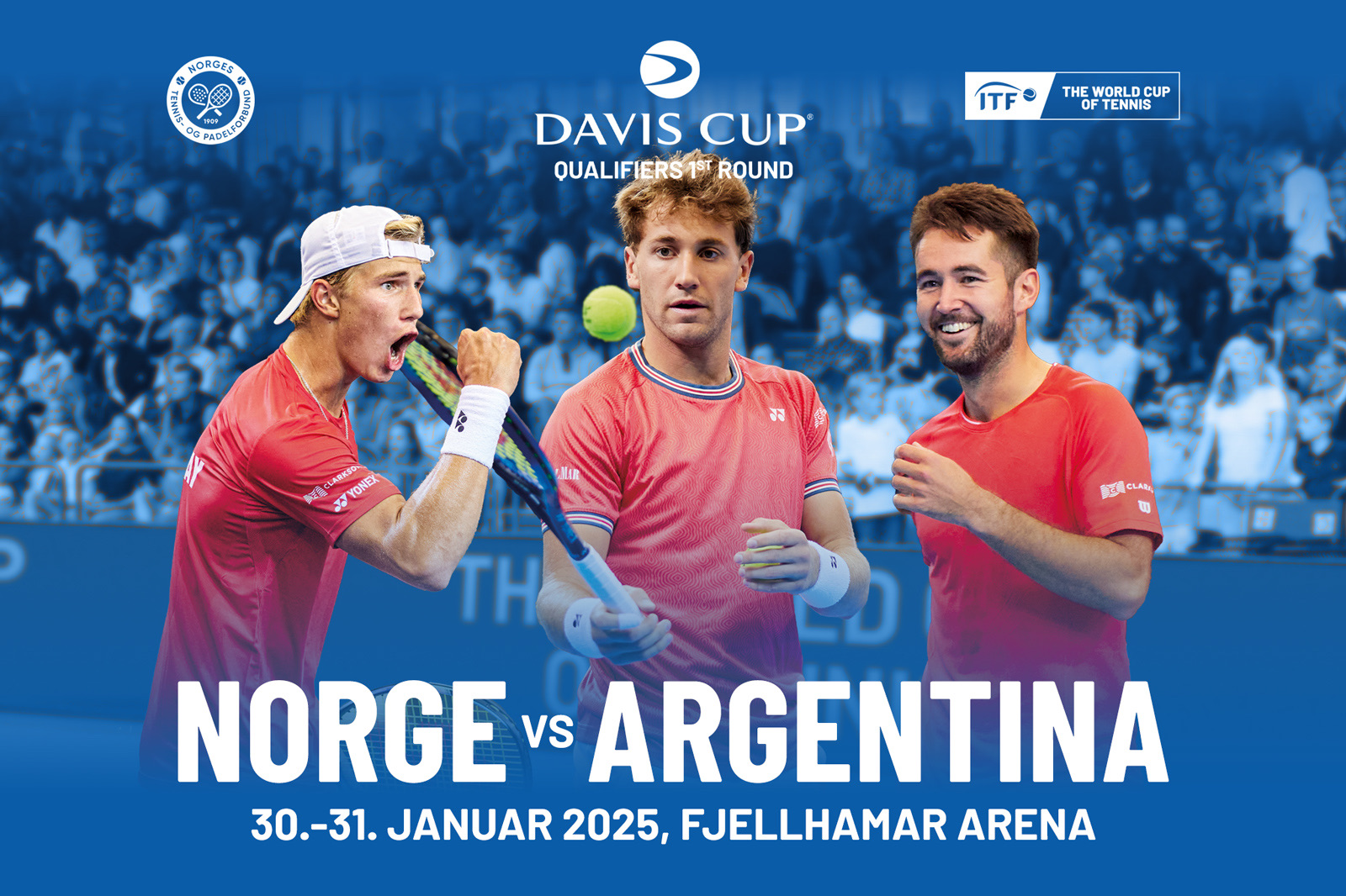 Klart for Davis Cup på Fjellhamar Arena